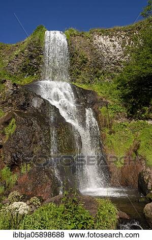 Waterfall of Saillant, near Marcenat, Cantal department, Auvergne-Rhone-Alpes, France, Europe View Large Photo Image Stock Photo - Waterfall of Saillant, near Marcenat, Cantal department, Auvergne-Rhone-Alpes, France, Europe. Fotosearch