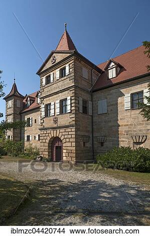 Wels Castle, 17th century, Neunhof, Lauf an der Pegnitz, Middle Franconia, Bavaria, Germany, Europe View Large Photo Image Picture - Wels Castle, 17th century, Neunhof, Lauf an der Pegnitz, Middle Franconia, Bavaria, Germany, Europe. Fotosearch