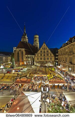 Wine village on the Schillerplatz, collegiate church, wine festival, city centre, Stuttgart, Baden-Württemberg, Germany, Europe View Large Photo Image Stock Photo - Wine village on the Schillerplatz, collegiate church, wine festival, city centre, Stuttgart, Baden-Württemberg, Germany, Europe. Fotosearch