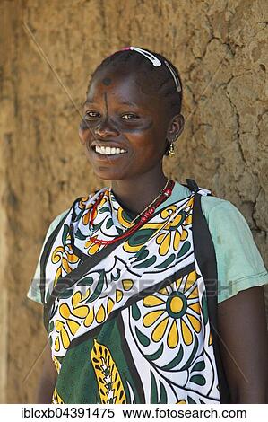 Woman, 19 years, with traditional face painting, ethnic group of Pokomo, Pokomo settlement, Mbelezoni, Tana River Delta, Kenya, Africa View Large Photo Image Stock Photography - Woman, 19 years, with traditional face painting, ethnic group of Pokomo, Pokomo settlement, Mbelezoni, Tana River Delta, Kenya, Africa. Fotosearch