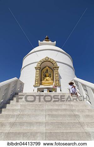 World Peace Pagoda, Stupa, Pokhara, Nepal, Asia View Large Photo Image Stock Photo - World Peace Pagoda, Stupa, Pokhara, Nepal, Asia. Fotosearch
