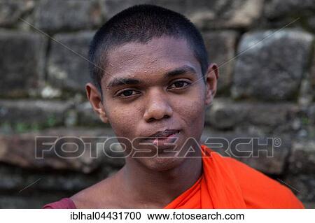 Young monk, Kandy, Central Province, Sri Lanka, Asia View Large Photo Image Stock Image - Young monk, Kandy, Central Province, Sri Lanka, Asia. Fotosearch