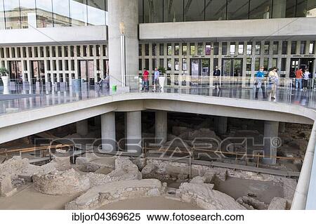 Acropolis Museum, excavations at the entrance, Athens, Greece, Europe View Large Photo Image Stock Photography - Acropolis Museum, excavations at the entrance, Athens, Greece, Europe. Fotosearch
