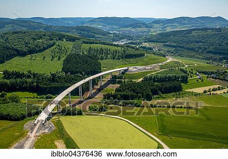 Aerial view, A46 expansion, Bestwig and Olsberg, motorway bridges, Sauerland, North Rhine-Westphalia, Germany, Europe View Large Photo Image Stock Photograph - Aerial view, A46 expansion, Bestwig and Olsberg, motorway bridges, Sauerland, North Rhine-Westphalia, Germany, Europe. Fotosearch