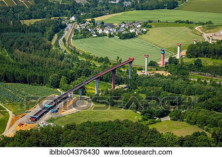 Aerial view, road construction, A46, Bestwig and Olsberg, motorway bridges, Sauerland, North Rhine-Westphalia, Germany, Europe View Large Photo Image Stock Image - Aerial view, road construction, A46, Bestwig and Olsberg, motorway bridges, Sauerland, North Rhine-Westphalia, Germany, Europe. Fotosearch