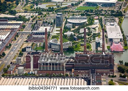 Aerial view, Volkswagen factory with heating plant VW Südstraße, Lower Saxony, Germany, Europe View Large Photo Image Stock Image - Aerial view, Volkswagen factory with heating plant VW Südstraße, Lower Saxony, Germany, Europe. Fotosearch