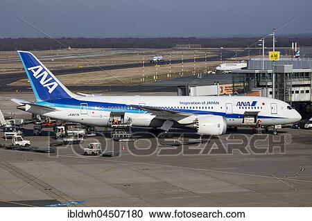 Aircraft ANA All Nippon Airways, JA827A, Boeing 787-8 Dreamliner on tarmac, Düsseldorf Airport, Düsseldorf, North Rhine-Westphalia, Germany, Europe View Large Photo Image Stock Image - Aircraft ANA All Nippon Airways, JA827A, Boeing 787-8 Dreamliner on tarmac, Düsseldorf Airport, Düsseldorf, North Rhine-Westphalia, Germany, Europe. Fotosearch