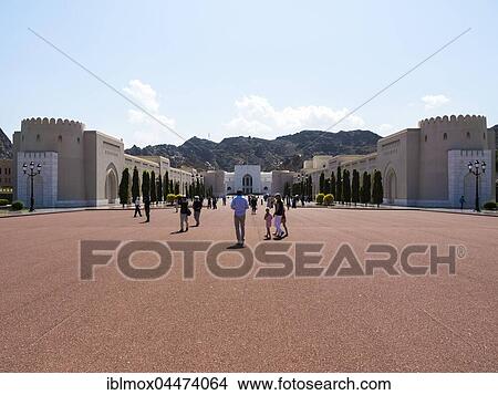 Al Alam Palace, Muscat, Oman, Asia View Large Photo Image Picture - Al Alam Palace, Muscat, Oman, Asia. Fotosearch