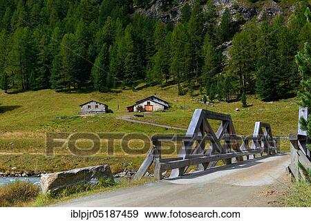 Stock Photo - Alpe Prüma in Val Roseg, Pontresina, Engadin, Canton Grisons, Switzerland, Europe. Fotosearch