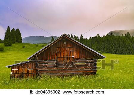 Alpine meadow with cottage, Garmisch-Partenkirchen, Bavaria, Upper Bavaria, Germany, Europe View Large Photo Image Stock Image - Alpine meadow with cottage, Garmisch-Partenkirchen, Bavaria, Upper Bavaria, Germany, Europe. Fotosearch