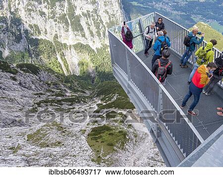 Stock Photo - AlpspiX viewing platform at Osterfelderkopf, Garmisch-Partenkirchen, Allgäu, Bavaria, Germany, Europe. Fotosearch