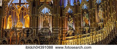 Altar area, Basilica of Notre Dame, Montreal, Quebec, Canada, North America View Large Photo Image Stock Photo - Altar area, Basilica of Notre Dame, Montreal, Quebec, Canada, North America. Fotosearch