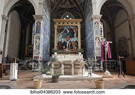 Altar in Augustinian monastery, chiesa di Sant'Agostino, interior, historic centre, San Gimignano, Province of Siena, Tuscany, Italy, Europe View Large Photo Image Stock Image - Altar in Augustinian monastery, chiesa di Sant'Agostino, interior, historic centre, San Gimignano, Province of Siena, Tuscany, Italy, Europe. Fotosearch