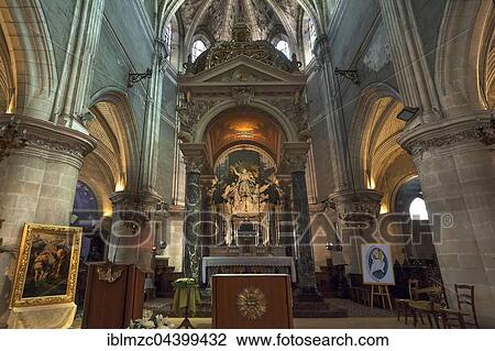 Altar in Notre-Dame de Bon-Port, 1646, Les Sables d'Olonne, Vandée, France, Europe View Large Photo Image Stock Image - Altar in Notre-Dame de Bon-Port, 1646, Les Sables d'Olonne, Vandée, France, Europe. Fotosearch