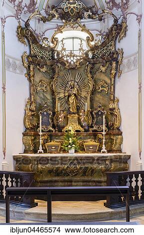 Altar, the beautiful Madonna, Hans Leinberger, 1519, Saint Cassian Parish Church, Regensburg, Upper Palatinate, Bavaria, Germany, Europe View Large Photo Image Picture - Altar, the beautiful Madonna, Hans Leinberger, 1519, Saint Cassian Parish Church, Regensburg, Upper Palatinate, Bavaria, Germany, Europe. Fotosearch