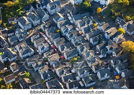 Alter Flecken, historical center, aerial view, Freudenberg, North Rhine-Westphalia, Germany, Europe View Large Photo Image Stock Image - Alter Flecken, historical center, aerial view, Freudenberg, North Rhine-Westphalia, Germany, Europe. Fotosearch