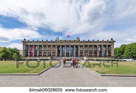 Stock Photography - Altes Museum, Antiquities Collections of the National Museums in Berlin, Lustgarten, Museum Island, Berlin, Germany, Europe. Fotosearch