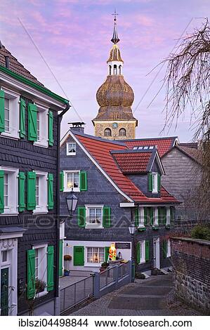 Altstadt, festively lit Protestant church, Remscheid-Lennep, Bergisches Land, North Rhine-Westphalia, Germany, Europe View Large Photo Image Picture - Altstadt, festively lit Protestant church, Remscheid-Lennep, Bergisches Land, North Rhine-Westphalia, Germany, Europe. Fotosearch