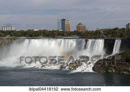American Falls with rainbow, Falls View, Niagara Falls, province, Ontario Province, Canada, North America View Large Photo Image Stock Image - American Falls with rainbow, Falls View, Niagara Falls, province, Ontario Province, Canada, North America. Fotosearch