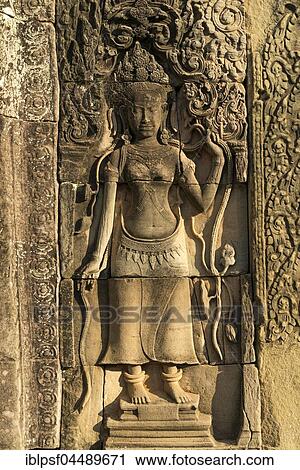 Apsara relief, Angkor Wat, Cambodia, Asia View Large Photo Image Stock Image - Apsara relief, Angkor Wat, Cambodia, Asia. Fotosearch