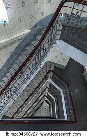 Art nouveau staircase, Körnerhaus, Hamburg, Germany, Europe View Large Photo Image Stock Photo - Art nouveau staircase, Körnerhaus, Hamburg, Germany, Europe. Fotosearch