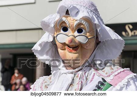 Aussee Carnival, Man with mask, portrait, Trommelweib, Bad Aussee, Styria, Austria, Europe View Large Photo Image Stock Photo - Aussee Carnival, Man with mask, portrait, Trommelweib, Bad Aussee, Styria, Austria, Europe. Fotosearch