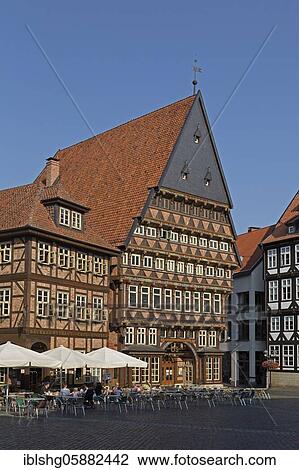 Baker's and bone carver's office building from 1529, market place, Hildesheim, Lower Saxony, Germany, Europe View Large Photo Image Stock Image - Baker's and bone carver's office building from 1529, market place, Hildesheim, Lower Saxony, Germany, Europe. Fotosearch