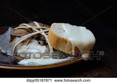 Banon goat cheese wrapped in chestnut leaves, chestnut leaves View Large Photo Image Stock Image - Banon goat cheese wrapped in chestnut leaves, chestnut leaves. Fotosearch