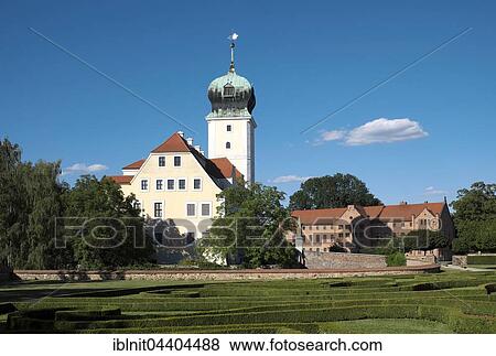 Stock Photo - Baroque Castle Delitzsch, Delitzsch, Saxony, Germany, Europe. Fotosearch