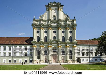 Baroque Monastery Church Mariä Himmelfahrt, St. Mary, Monastery Fürstenfeld, Fürstenfeldbruck, Upper Bavaria, Bavaria, Germany, Europe View Large Photo Image Stock Photograph - Baroque Monastery Church Mariä Himmelfahrt, St. Mary, Monastery Fürstenfeld, Fürstenfeldbruck, Upper Bavaria, Bavaria, Germany, Europe. Fotosearch