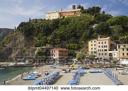 Beach at Monterosso village, part of the Cinque Terre hamlets on the Italian Riviera coastline, La Spezia province, Italy, Europe View Large Photo Image Stock Image - Beach at Monterosso village, part of the Cinque Terre hamlets on the Italian Riviera coastline, La Spezia province, Italy, Europe. Fotosearch