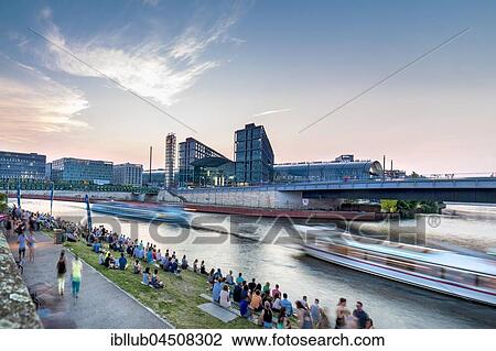 Beach bar, Capital Beach by the Spree, opposite Central Station, Berlin-Mitte, Berlin, Germany, Europe View Large Photo Image Stock Image - Beach bar, Capital Beach by the Spree, opposite Central Station, Berlin-Mitte, Berlin, Germany, Europe. Fotosearch