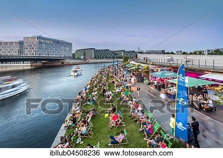 Beach bar, Capital Beach by the Spree, Berlin-Mitte, Berlin, Germany, Europe View Large Photo Image Stock Photograph - Beach bar, Capital Beach by the Spree, Berlin-Mitte, Berlin, Germany, Europe. Fotosearch