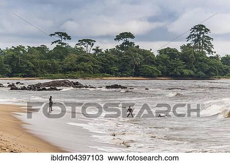 Beach scene, Kribi, South Region, Cameroon, Africa View Large Photo Image Stock Image - Beach scene, Kribi, South Region, Cameroon, Africa. Fotosearch