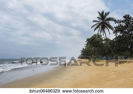 Stock Photo - Beautiful beach in Kribi, Cameroon, Africa. Fotosearch