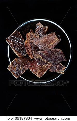 Beef Jerky, dried beef View Large Photo Image Picture - Beef Jerky, dried beef. Fotosearch
