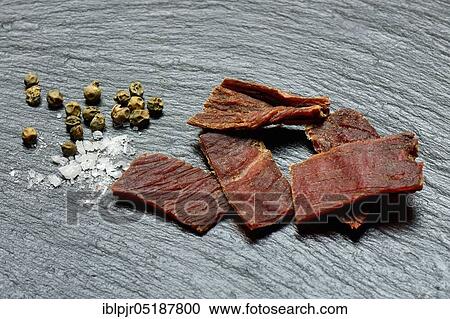 Beef Jerky, dried beef View Large Photo Image Stock Image - Beef Jerky, dried beef. Fotosearch