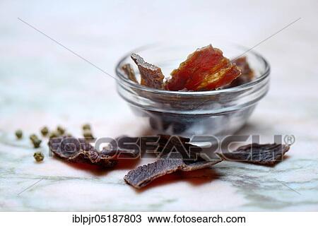 Beef Jerky, dried beef View Large Photo Image Stock Image - Beef Jerky, dried beef. Fotosearch