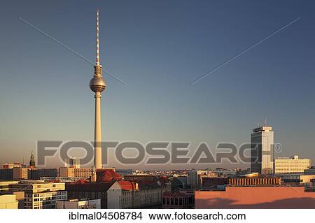 Berlin Mitte with TV Tower and Park Inn Hotel Berlin, Germany, Europe View Large Photo Image Picture - Berlin Mitte with TV Tower and Park Inn Hotel Berlin, Germany, Europe. Fotosearch