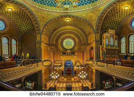 Bima, altar, Spanish Synagogue, interior shot, Josefov, Jewish Quarter, Prague, Bohemia, Czech Republic, Europe View Large Photo Image Stock Photography - Bima, altar, Spanish Synagogue, interior shot, Josefov, Jewish Quarter, Prague, Bohemia, Czech Republic, Europe. Fotosearch