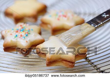 Biscuits with glaze, icing, glaze View Large Photo Image Stock Photo - Biscuits with glaze, icing, glaze. Fotosearch