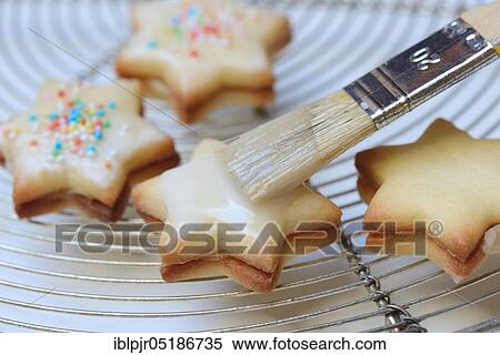 Stock Photography - Biscuits with glaze, icing, glaze. Fotosearch