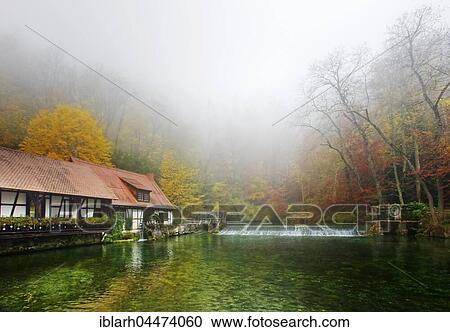 Blautopf, Blaubeuren, Swabian Jura, Baden-Württemberg, Germany, Europe View Large Photo Image Stock Image - Blautopf, Blaubeuren, Swabian Jura, Baden-Württemberg, Germany, Europe. Fotosearch