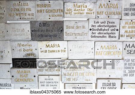 Boards made of marble with acknowledgements, Church of Weinfeld at Weinfelder Maar, Schalkenmehren, Rhineland-Palatinate, Germany, Europe View Large Photo Image Stock Photography - Boards made of marble with acknowledgements, Church of Weinfeld at Weinfelder Maar, Schalkenmehren, Rhineland-Palatinate, Germany, Europe. Fotosearch