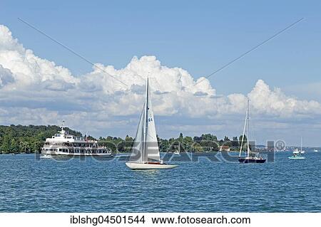 Boat traffic near Konstanz, Lake Constance, Baden-Württemberg, Germany, Europe View Large Photo Image Picture - Boat traffic near Konstanz, Lake Constance, Baden-Württemberg, Germany, Europe. Fotosearch