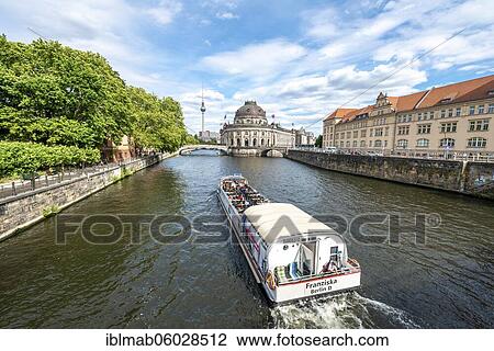 Bode Museum and television tower, excursion boat on the Spree, Museum Island, Mitte, Berlin, Germany, Europe View Large Photo Image Stock Image - Bode Museum and television tower, excursion boat on the Spree, Museum Island, Mitte, Berlin, Germany, Europe. Fotosearch