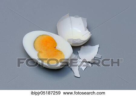 Boiled hen's egg with double yolk View Large Photo Image Stock Photo - Boiled hen's egg with double yolk. Fotosearch