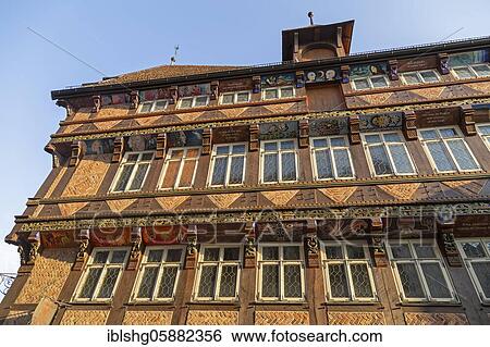 Bone carving office building from 1529, market place, Hildesheim, Lower Saxony, Germany, Europe View Large Photo Image Stock Photograph - Bone carving office building from 1529, market place, Hildesheim, Lower Saxony, Germany, Europe. Fotosearch