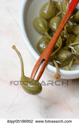 Bowl with caper apples, marinated, caper apple ( Capparis spinosa) View Large Photo Image Stock Image - Bowl with caper apples, marinated, caper apple ( Capparis spinosa). Fotosearch