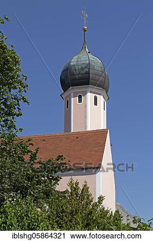 Stock Image - Branch Church of St. James, Leibersdorf, Volkenschwand, Lower Bavaria, Bavaria, Germany, Europe. Fotosearch